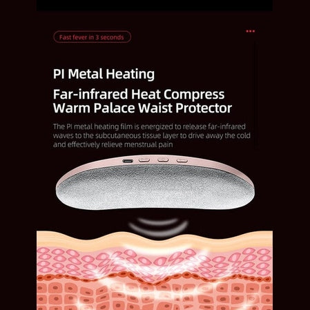 Periods Massager Menstrual Pain Relief Massager with Heat Therapy for Cramps Comfort