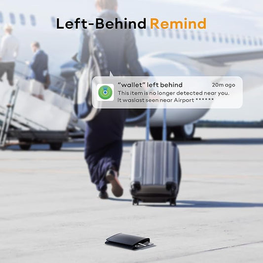 ATUVOS AirTag Wallet Tracker Card – Ultra-Thin Smart Bluetooth Item Finder (Apple Find My)