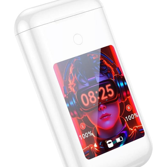 Carrying Treasure Open Ear Earbuds Touch Screen Control Bluetooth Headphones with Noise Cancelling Ear Hooks