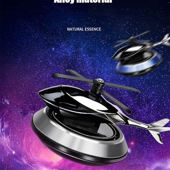 Solar-Powered Helicopter Car Air Purifier & Dashboard Decor – Auto-Rotating Interior Freshener