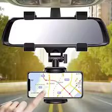 Car Mount Universal Mobile Phone Holder for Rearview Mirror 360 Degree Adjustable