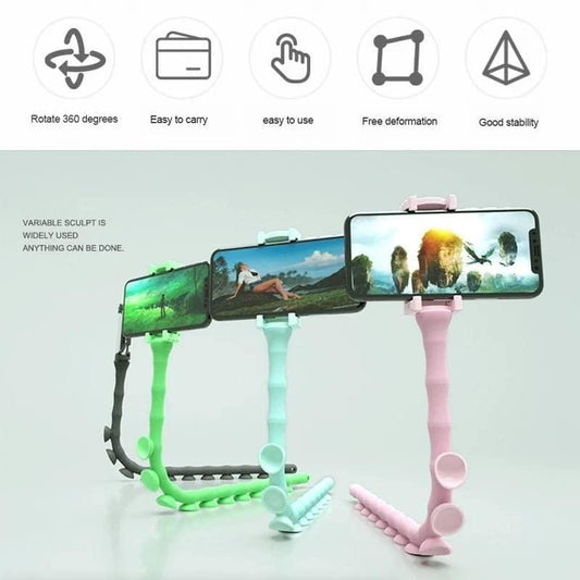 Cute Caterpillar Shape Flexible Mobile Phone Holder