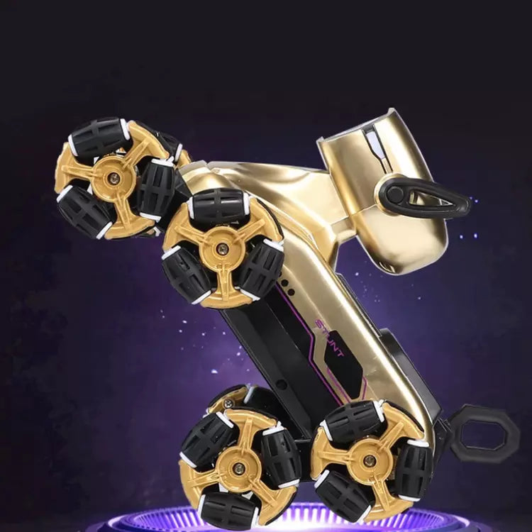 8 Wheel RC Stunt Robot Dog 2.4GHz Remote Control Pet Toy with LED Eyes Smoke Effect Rechargeable Battery