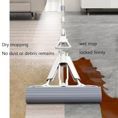 Multi Purpose Foldable Floor Cleaning Squeeze Mop Wiper for Home and Office Use