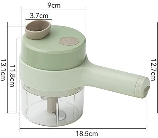 4 in 1 Electric Vegetable Chopper Cutter Mini Wireless Food Processor for Kitchen Use