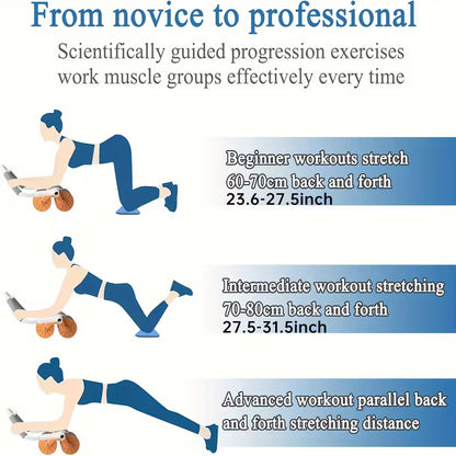 Bodyband ABS Roller with Automatic Rebound – Ab Roller Wheel for Home Workout (Men & Women)