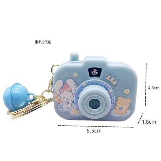 Mini Camera Projector Keychain – Vintage Camera LED Photo Projection Keyring