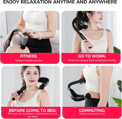 U-Shaped Fascial Gun Massager With 9 Modes