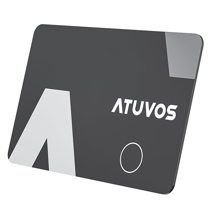 ATUVOS AirTag Wallet Tracker Card – Ultra-Thin Smart Bluetooth Item Finder (Apple Find My)