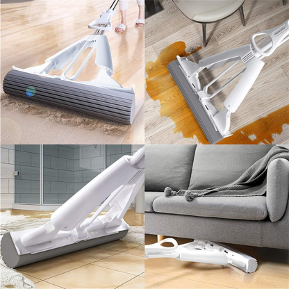Multi Purpose Foldable Floor Cleaning Squeeze Mop Wiper for Home and Office Use
