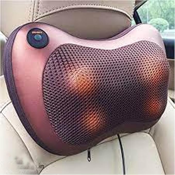 Electric Shiatsu Cushion Pillow Infrared Heat Therapy Massager for Neck Shoulder Back Pain Relief