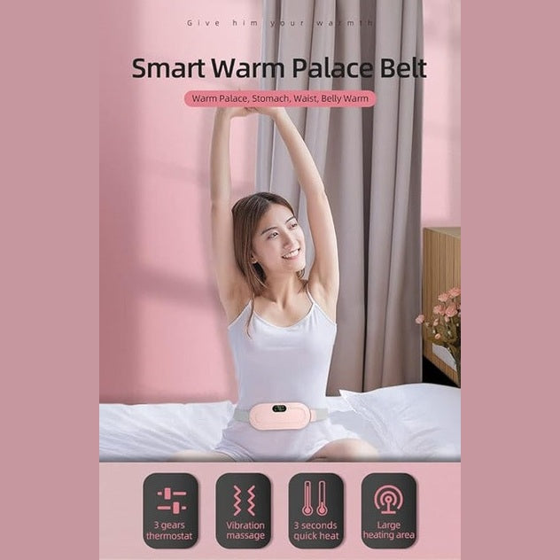 Periods Massager Menstrual Pain Relief Massager with Heat Therapy for Cramps Comfort