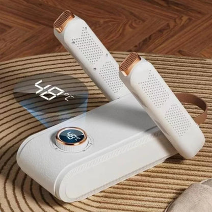 Shoe Dryer Quick Drying Cleat Dryer with Smart Timer Digital Display Portable Foldable Boot Warmer