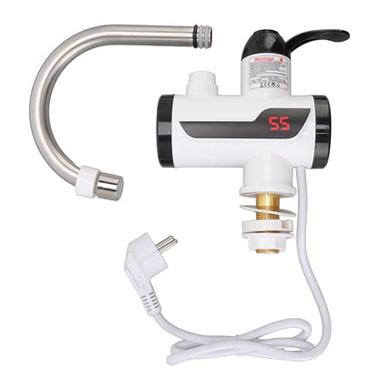 Instant Hot Water Tap Electric Instant Water Heater Faucet with LED Digital Display British Plug