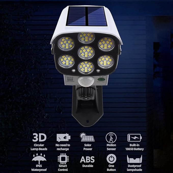 Solar Sensor Light – Outdoor Motion Sensor LED Wall Light (Waterproof)