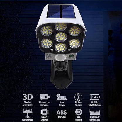 Solar Sensor Light – Outdoor Motion Sensor LED Wall Light (Waterproof)