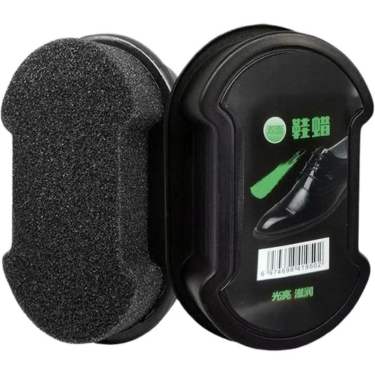 Double Sided Instant Shoe Polish Sponge Quick Easy Shine for Leather Footwear