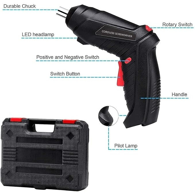 Portable Cordless USB Charging Mini Electric Screwdriver Automatic Screwdriver Hand Drill Wrench Electric Tools