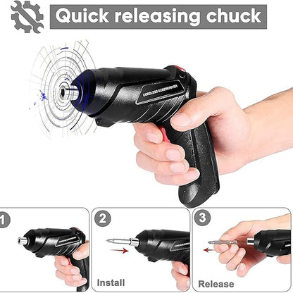 Portable Cordless USB Charging Mini Electric Screwdriver Automatic Screwdriver Hand Drill Wrench Electric Tools
