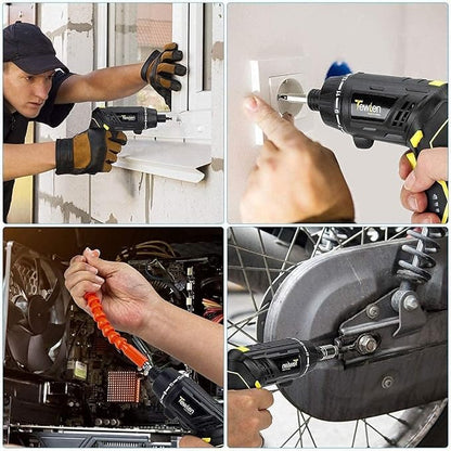 Portable Cordless USB Charging Mini Electric Screwdriver Automatic Screwdriver Hand Drill Wrench Electric Tools