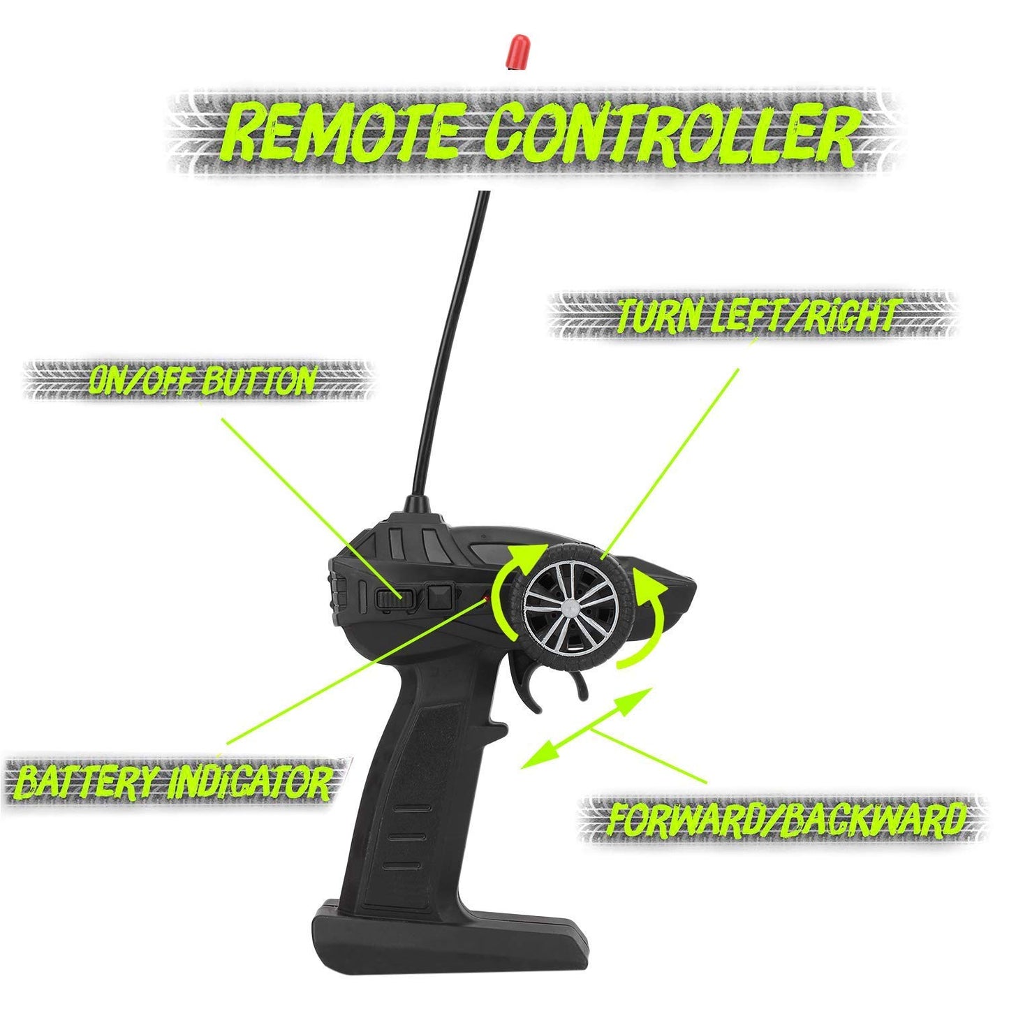 ANI World Remote Control Rock Crawler RC Car – Mist Smoke Spray, High-Speed 1:18 Monster Truck (Blue & Gold)