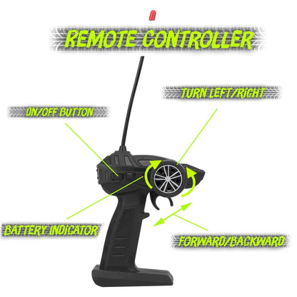 ANI World Remote Control Rock Crawler RC Car – Mist Smoke Spray, High-Speed 1:18 Monster Truck (Blue & Gold)