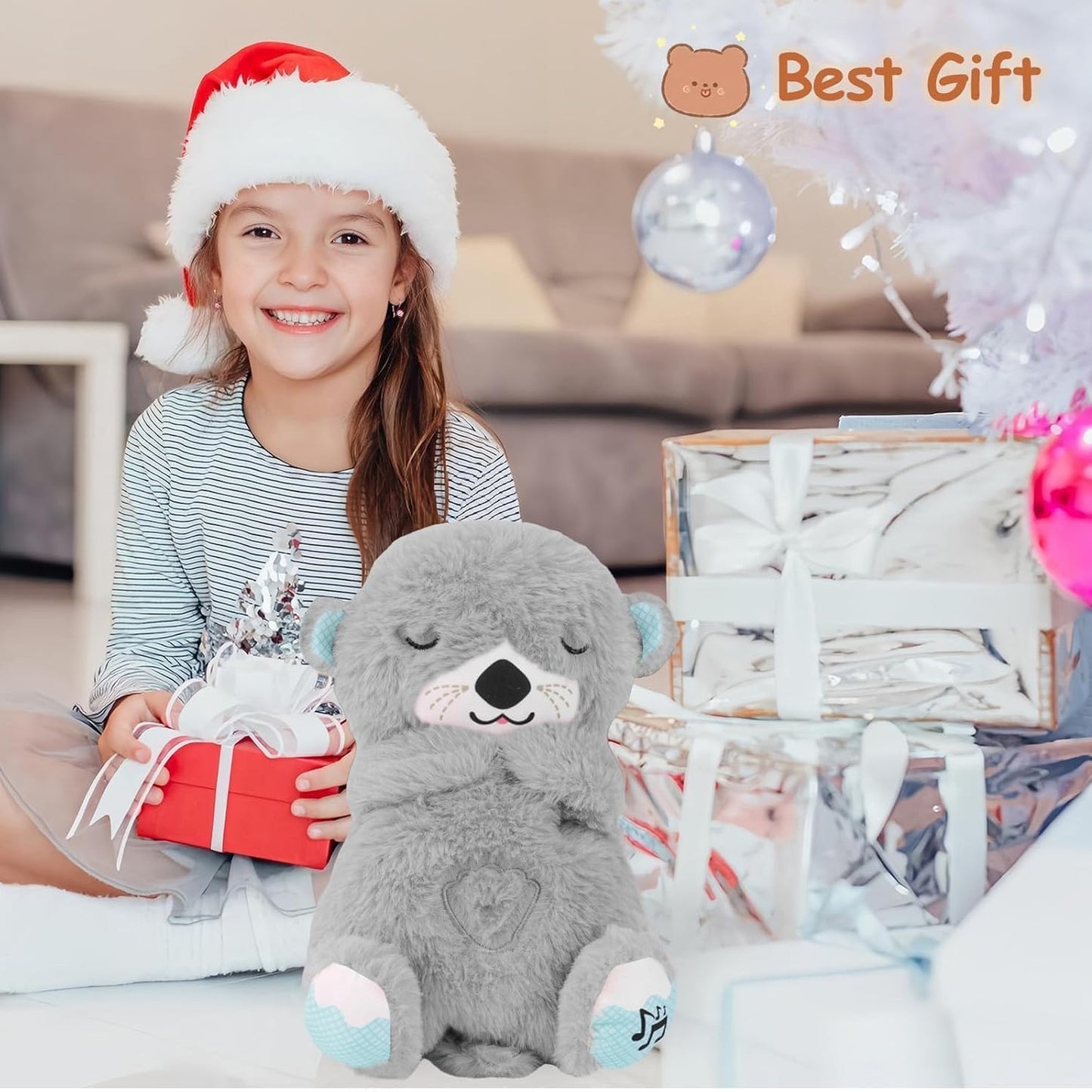 Portable Breathing Teddy Bear – Calming Plush Toy with Soothing Breathing Motion