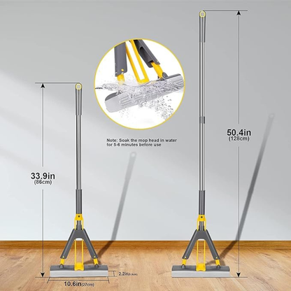 Multi Purpose Foldable Floor Cleaning Squeeze Mop Wiper for Home and Office Use