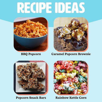 Hot Air Popper Electric Popcorn Maker Machine 1200W No Oil Healthy Snack Maker