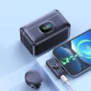 HITOZON Professional Wireless Lavalier Microphone Plug and Play with Type C Charging Case LED Display