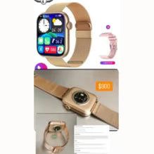 Series 10 Smart Watch with 7 Different Straps Touch Screen Fitness Smartwatch