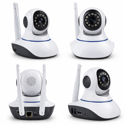 Wi-Fi smart security camera is designed for easy indoor monitoring with clear, real-time video access from your smartphone.