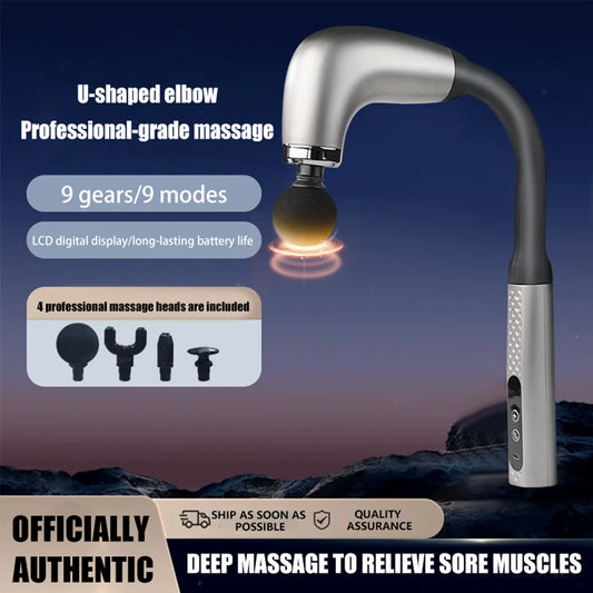 U-Shaped Fascial Gun Massager With 9 Modes