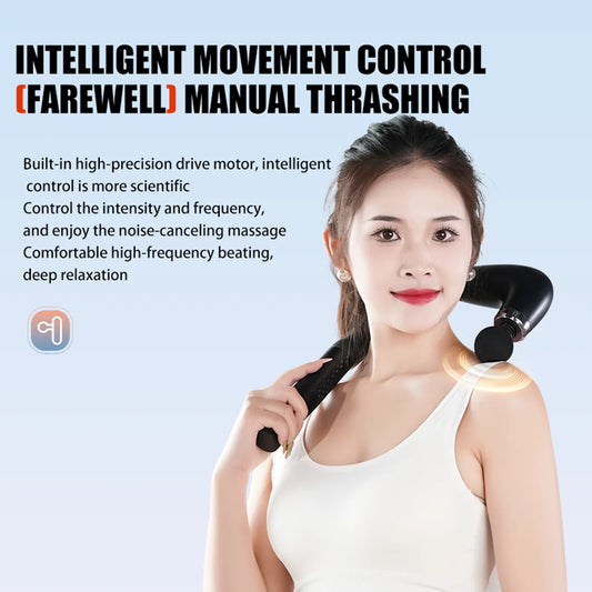 U-Shaped Fascial Gun Massager With 9 Modes