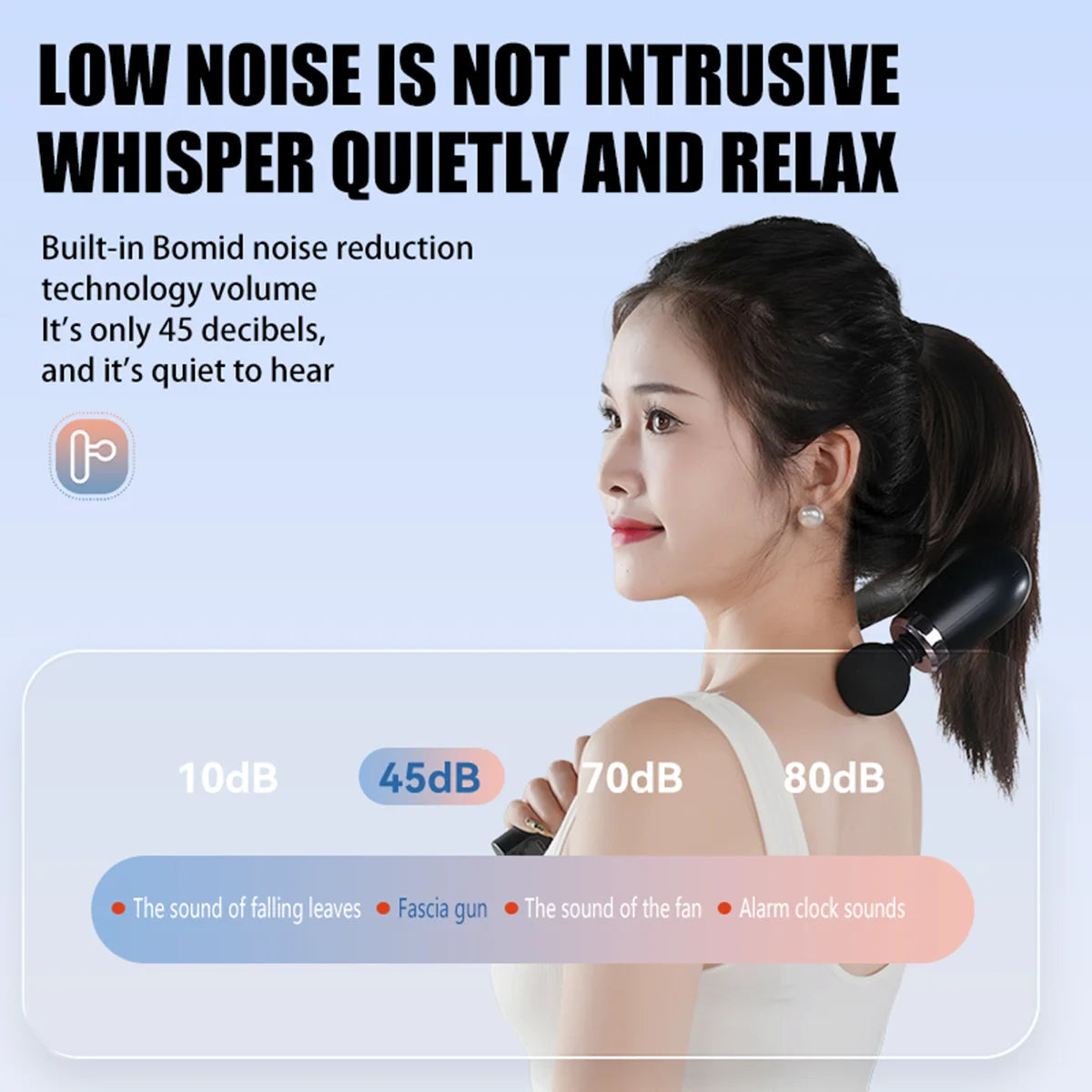 U-Shaped Fascial Gun Massager With 9 Modes