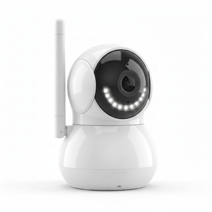 Wi-Fi smart security camera is designed for easy indoor monitoring with clear, real-time video access from your smartphone.