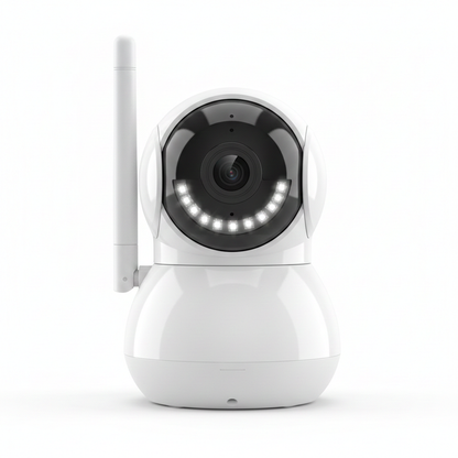 Wi-Fi smart security camera is designed for easy indoor monitoring with clear, real-time video access from your smartphone.