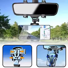Car Mount Universal Mobile Phone Holder for Rearview Mirror 360 Degree Adjustable