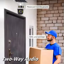 Single Lens Solar 4G Camera Wireless Outdoor Security Camera with SIM Support