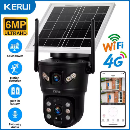 Single Lens Solar 4G Camera Wireless Outdoor Security Camera with SIM Support