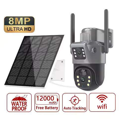 Single Lens Solar 4G Camera Wireless Outdoor Security Camera with SIM Support