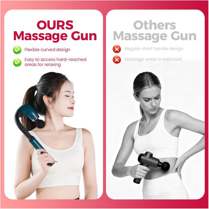 U-Shaped Fascial Gun Massager With 9 Modes