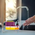 3 in 1 Soap Pump Dispenser Dish Soap Liquid Dispenser with Sponge Holder for Kitchen and Bathroom