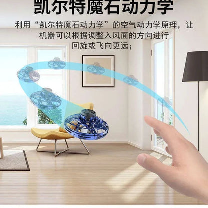 Magic Flying Spinner Toy – Hand-Controlled Boomerang Drone with LED Lights