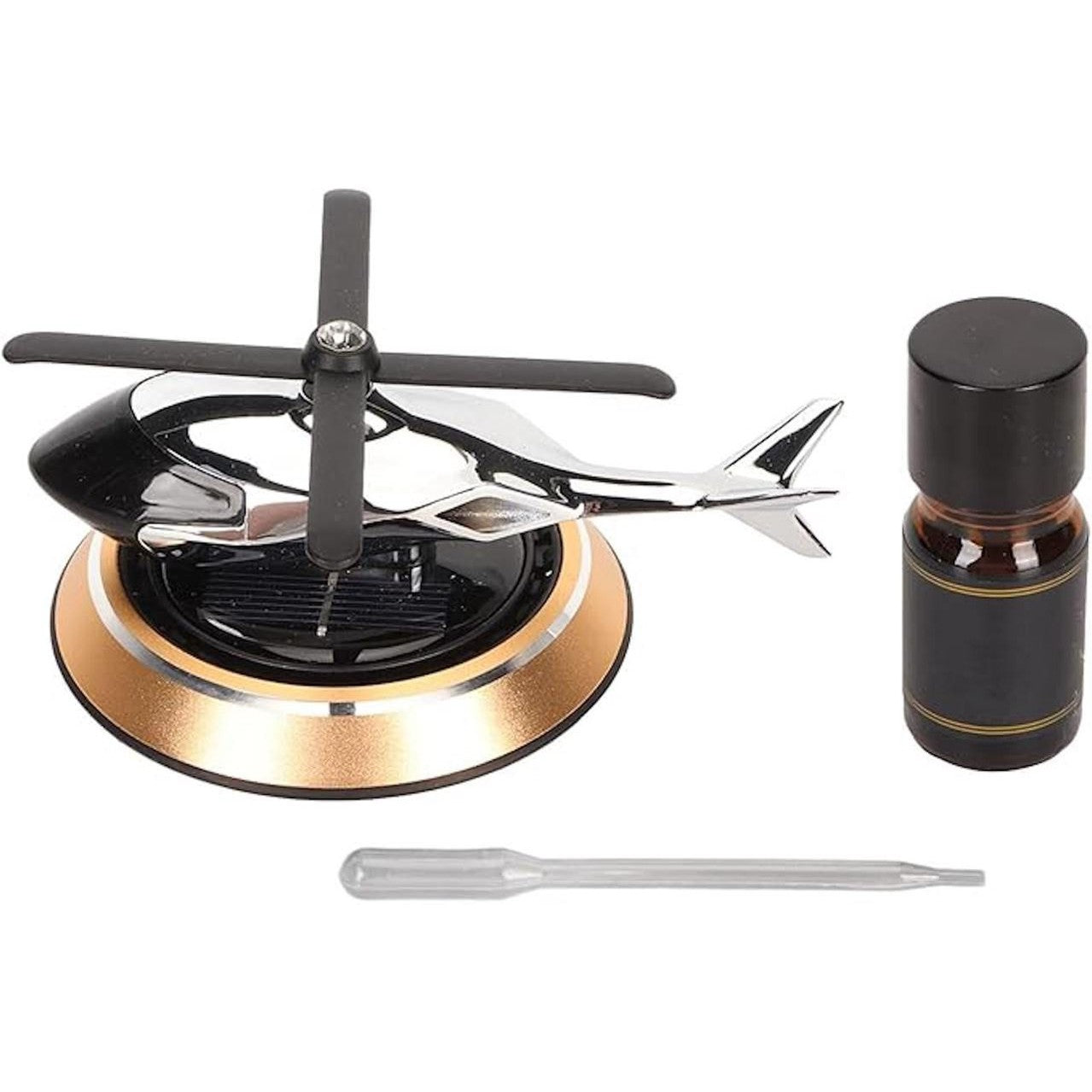 Solar-Powered Helicopter Car Air Purifier & Dashboard Decor – Auto-Rotating Interior Freshener
