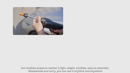 Claiez Cordless Portable Pressure Washer Gun – 48V Wireless High Pressure Water Spray Gun with Dual 12000mAh Batteries