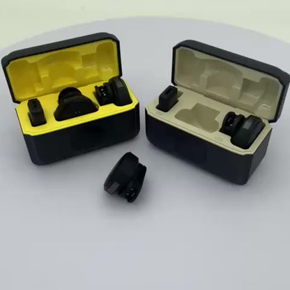 HITOZON Professional Wireless Lavalier Microphone Plug and Play with Type C Charging Case LED Display