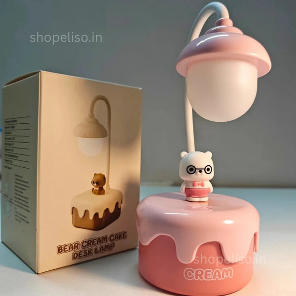 Bear Design Rechargeable LED Desk Lamp 3W Cute Table Lamp for Study and Bedroom